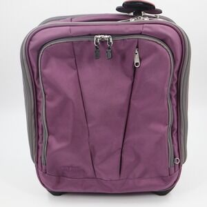 eBags Mother Lode Rolling Carry-On Luggage Purple 18x15x9 Multiple Pockets